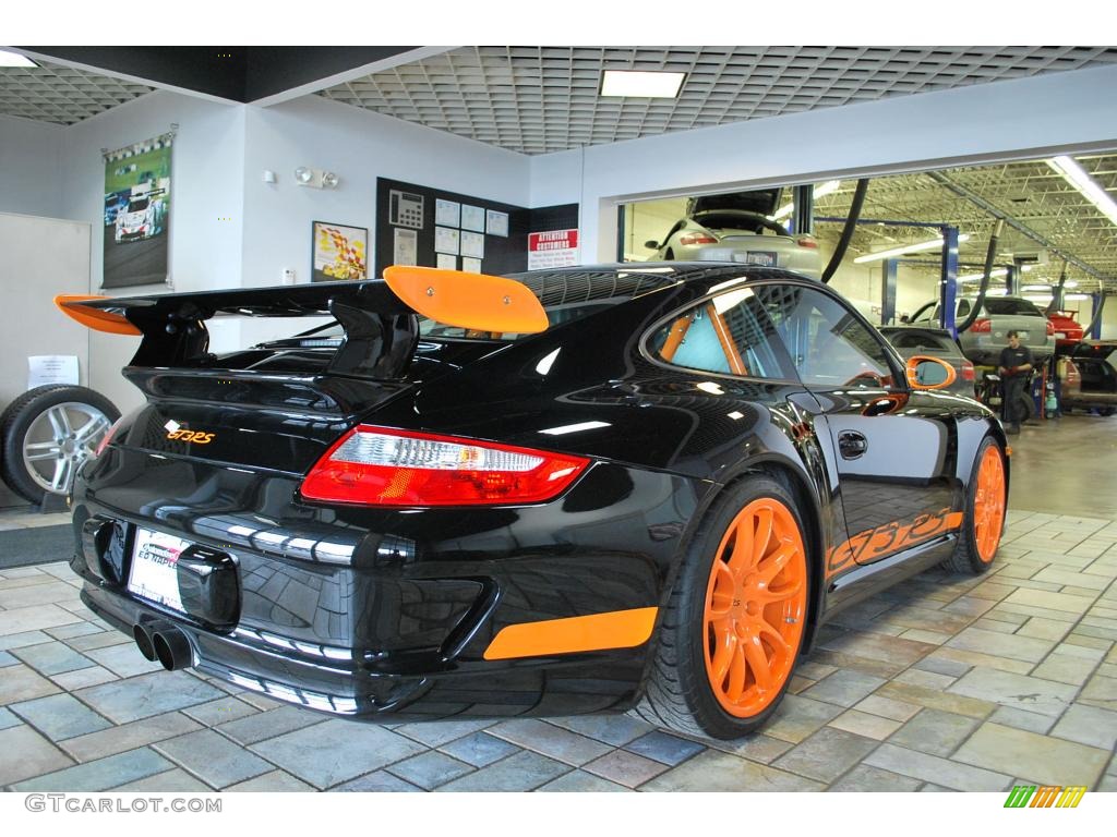 2007 911 GT3 RS - Black/Orange / Black photo #5