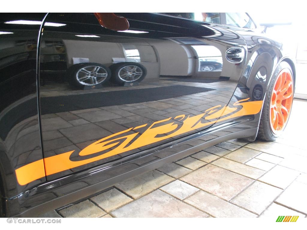2007 911 GT3 RS - Black/Orange / Black photo #9