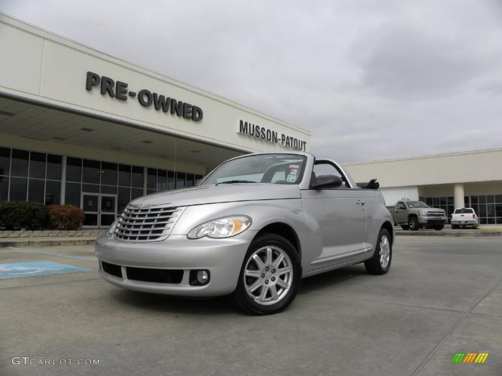 2007 PT Cruiser Convertible - Bright Silver Metallic / Pastel Slate Gray photo #1