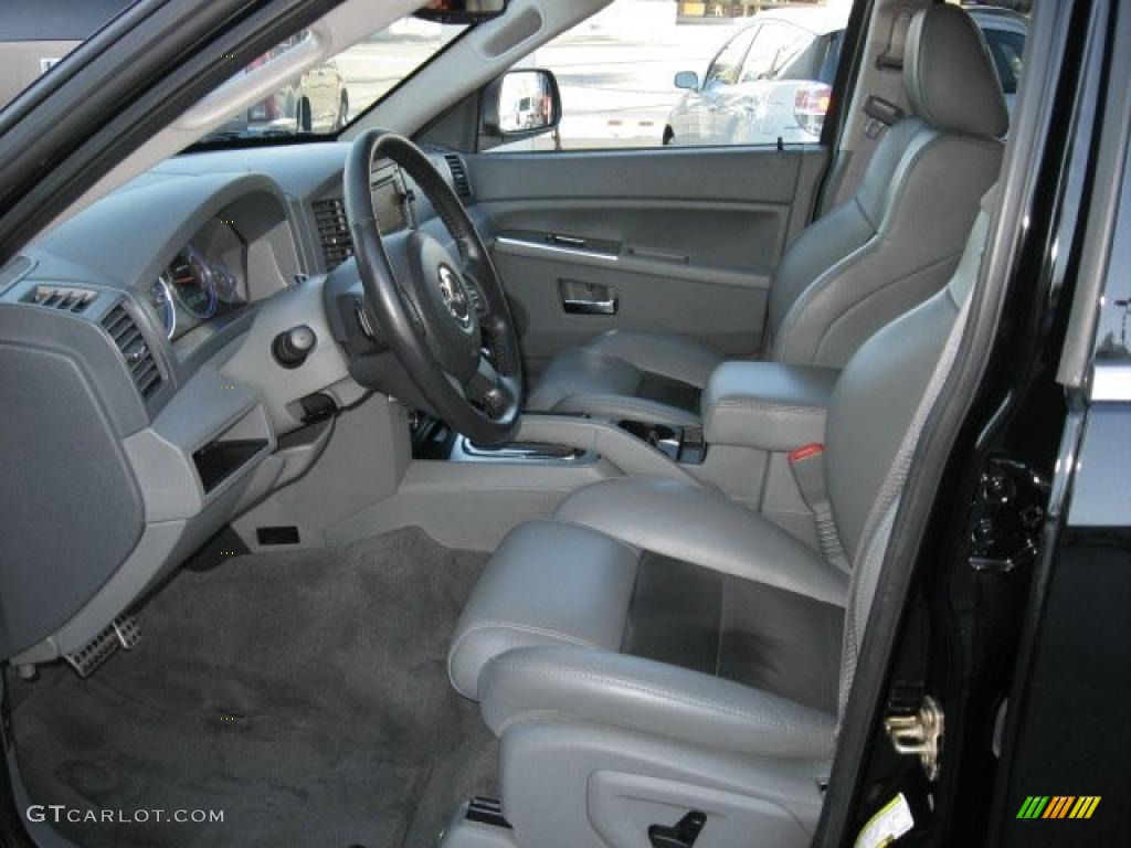 2006 Grand Cherokee SRT8 - Black / Medium Slate Gray photo #12