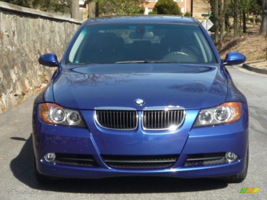 2007 3 Series 328i Sedan - Montego Blue Metallic / Black photo #3