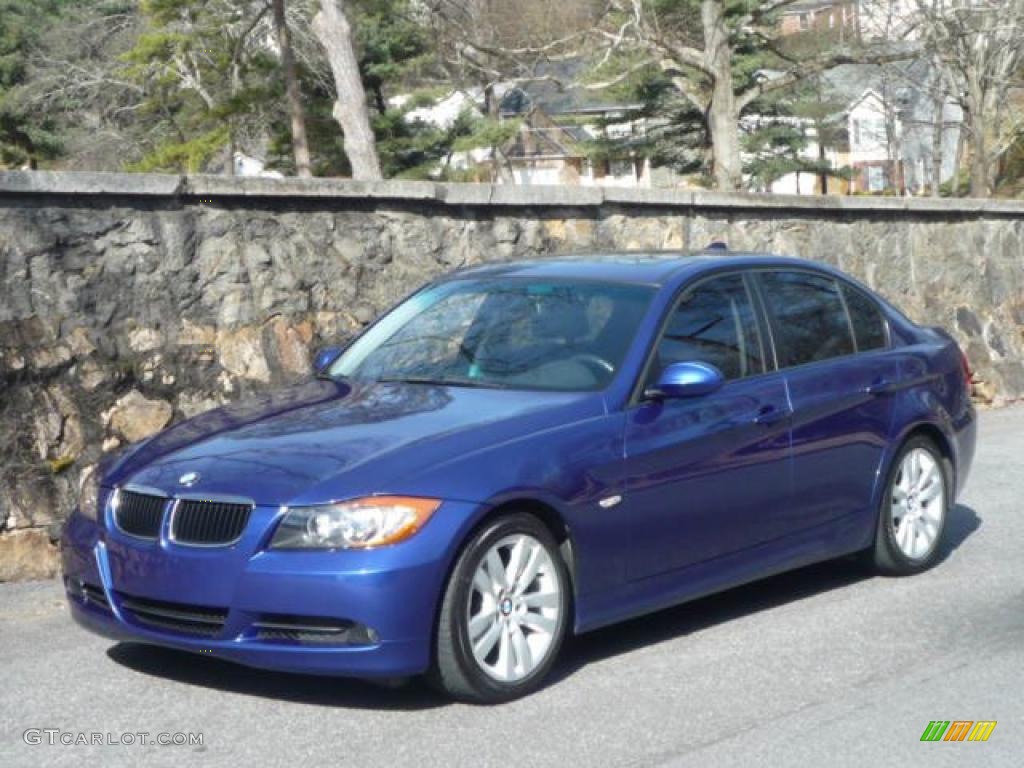 2007 3 Series 328i Sedan - Montego Blue Metallic / Black photo #4