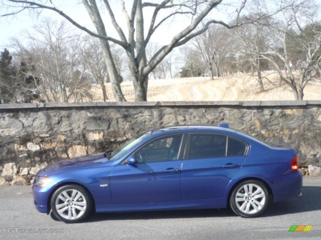 2007 3 Series 328i Sedan - Montego Blue Metallic / Black photo #5
