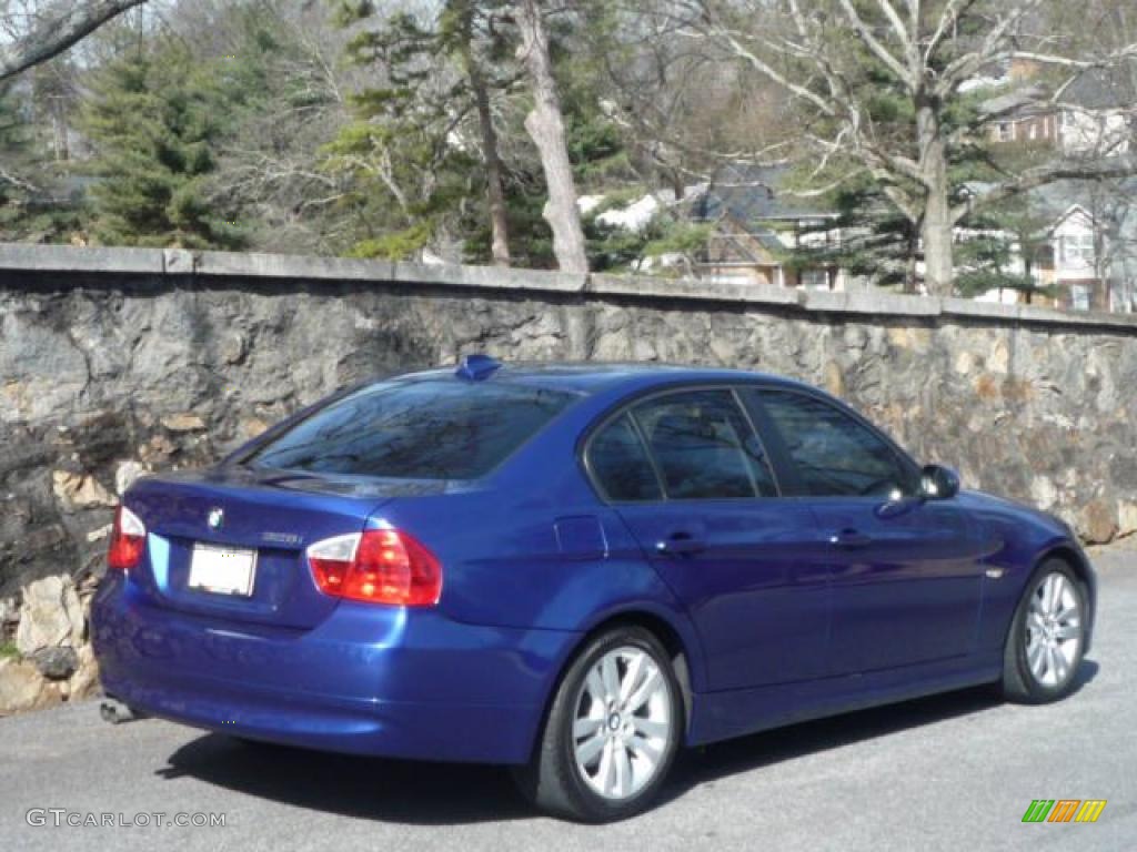 2007 3 Series 328i Sedan - Montego Blue Metallic / Black photo #10