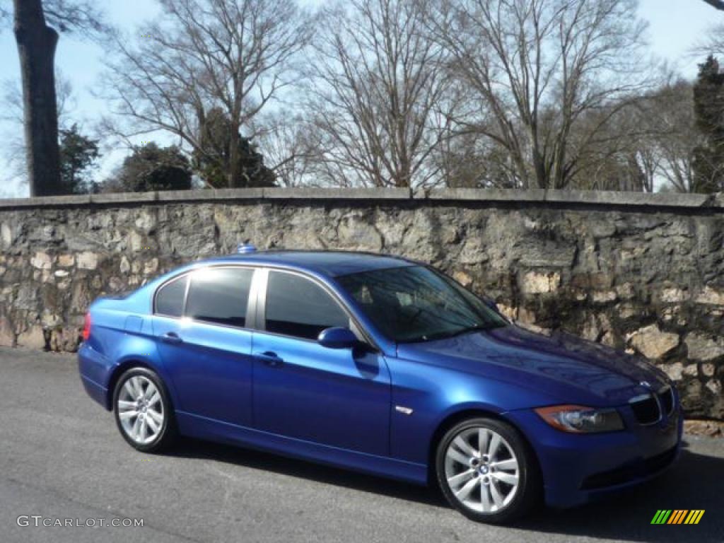 2007 3 Series 328i Sedan - Montego Blue Metallic / Black photo #13