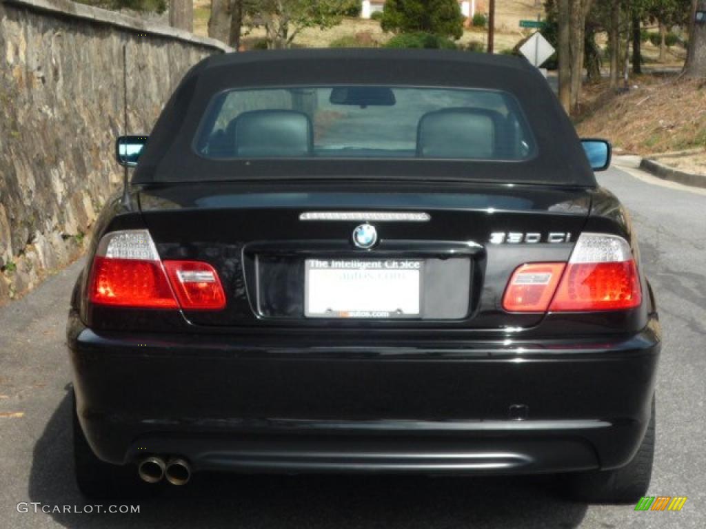 2006 3 Series 330i Convertible - Jet Black / Black photo #11