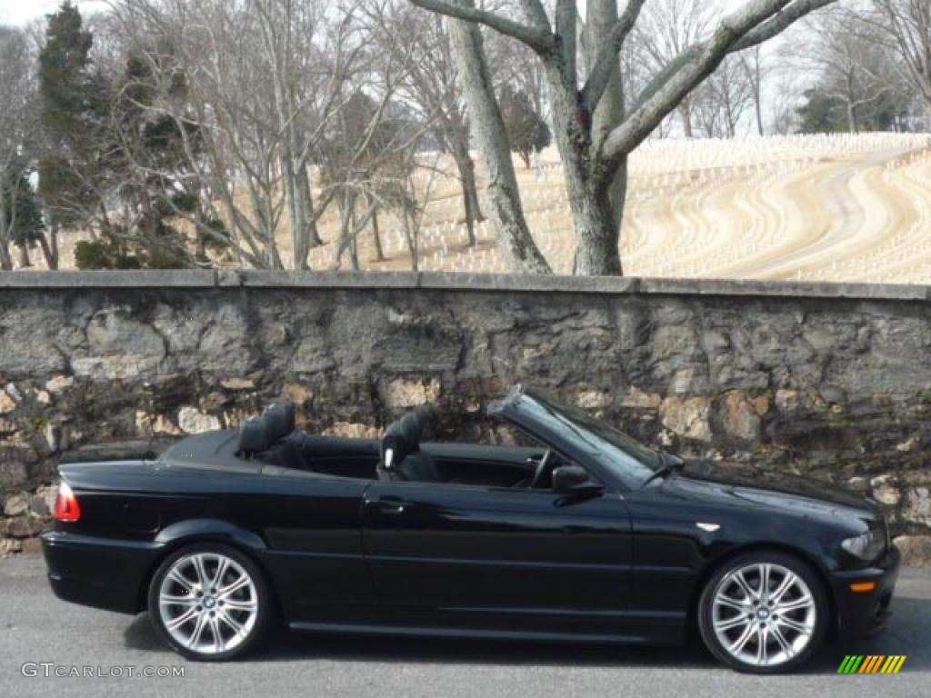 2006 3 Series 330i Convertible - Jet Black / Black photo #14