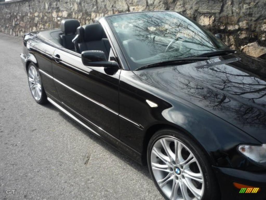 2006 3 Series 330i Convertible - Jet Black / Black photo #16