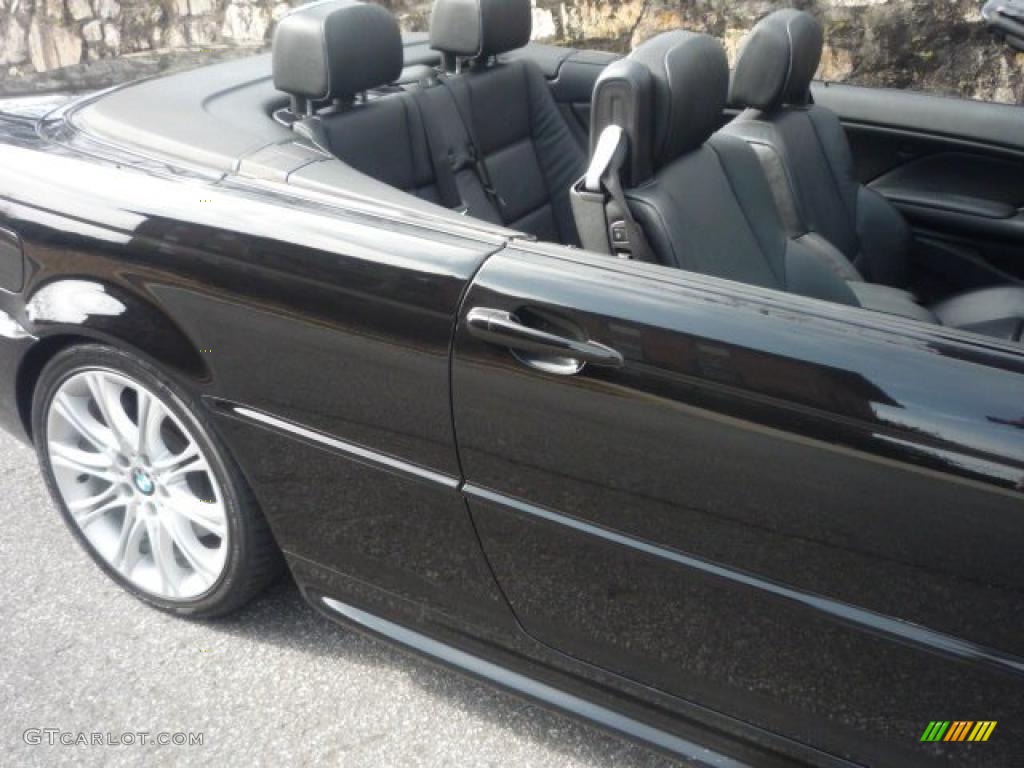 2006 3 Series 330i Convertible - Jet Black / Black photo #18