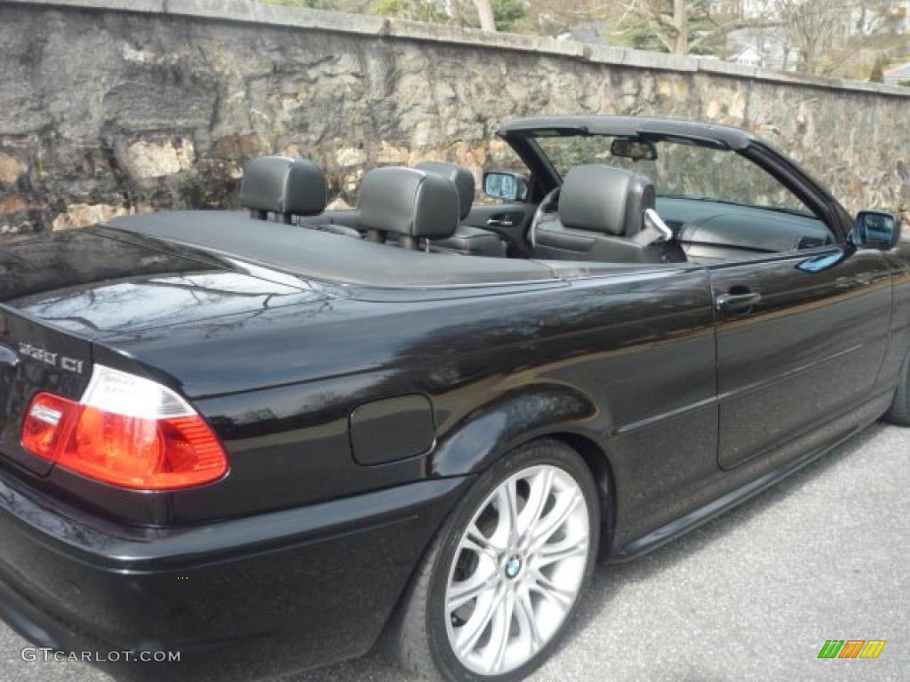 2006 3 Series 330i Convertible - Jet Black / Black photo #20