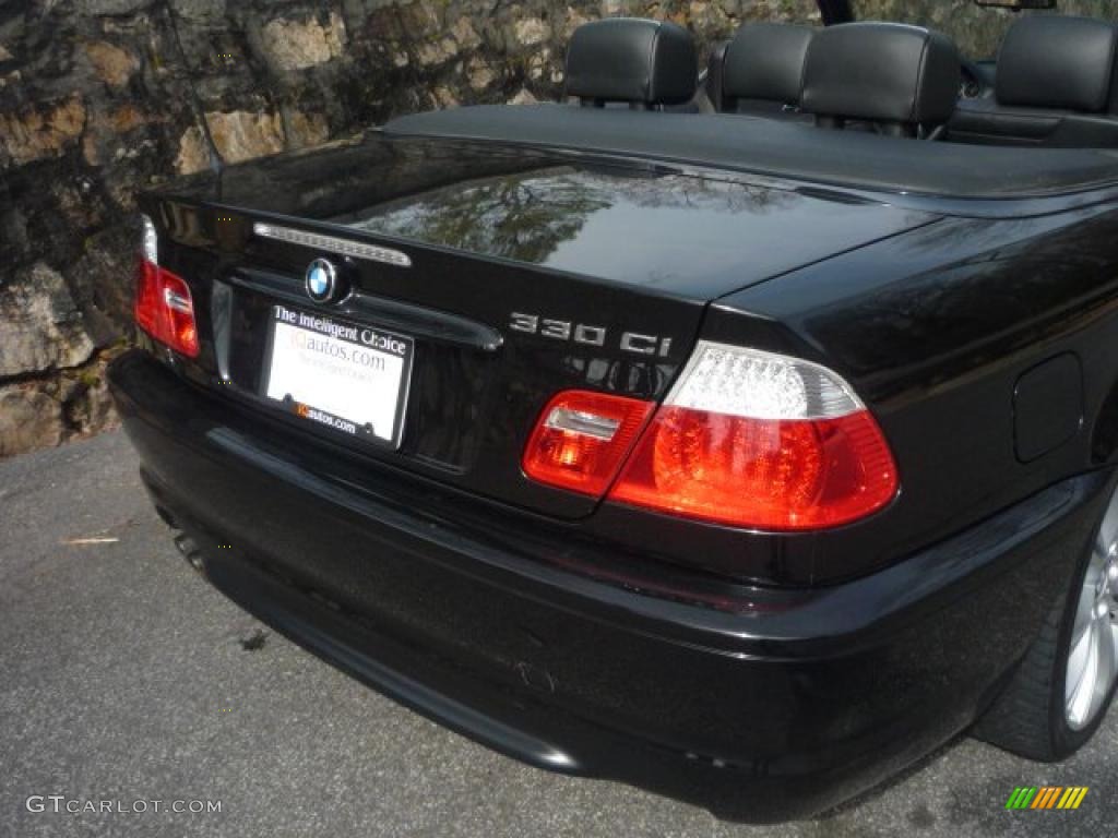 2006 3 Series 330i Convertible - Jet Black / Black photo #21