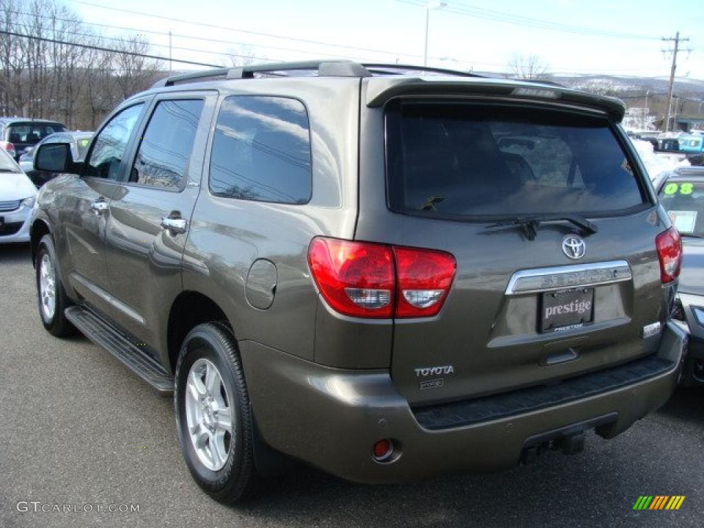 2008 Sequoia Limited 4WD - Pyrite Gray Mica / Sand Beige photo #4