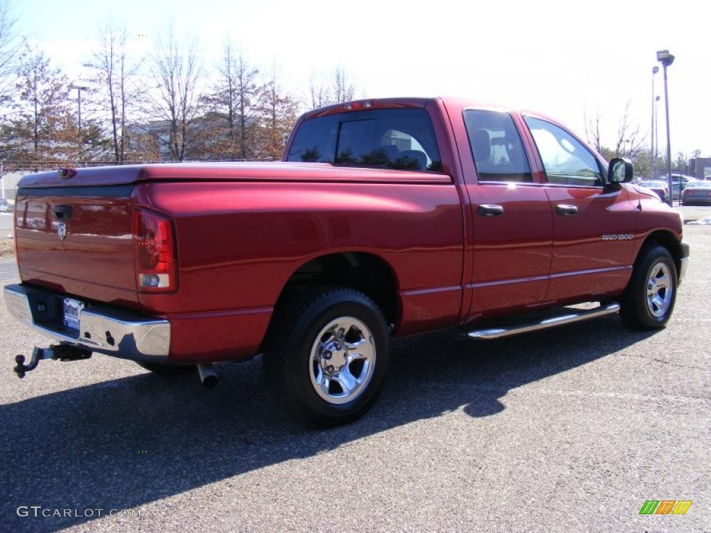 2006 Ram 1500 ST Quad Cab - Inferno Red Crystal Pearl / Medium Slate Gray photo #5