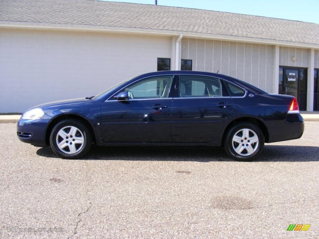2007 Impala LS - Imperial Blue Metallic / Gray photo #8