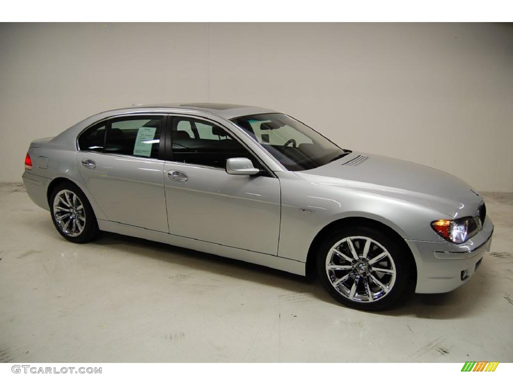 2008 7 Series 750Li Sedan - Titanium Silver Metallic / Black photo #2