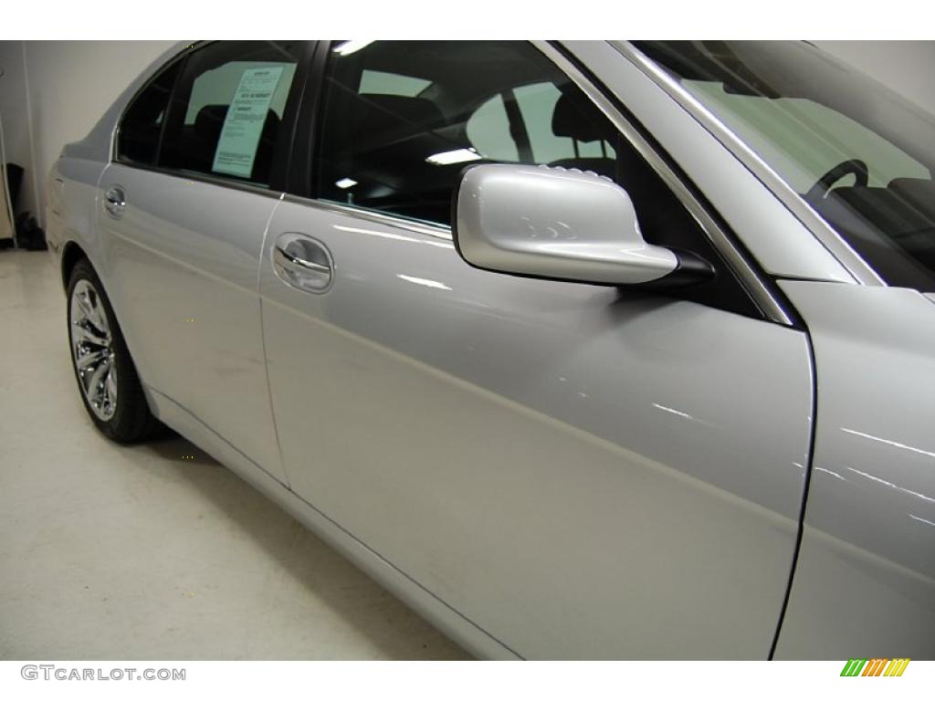 2008 7 Series 750Li Sedan - Titanium Silver Metallic / Black photo #4