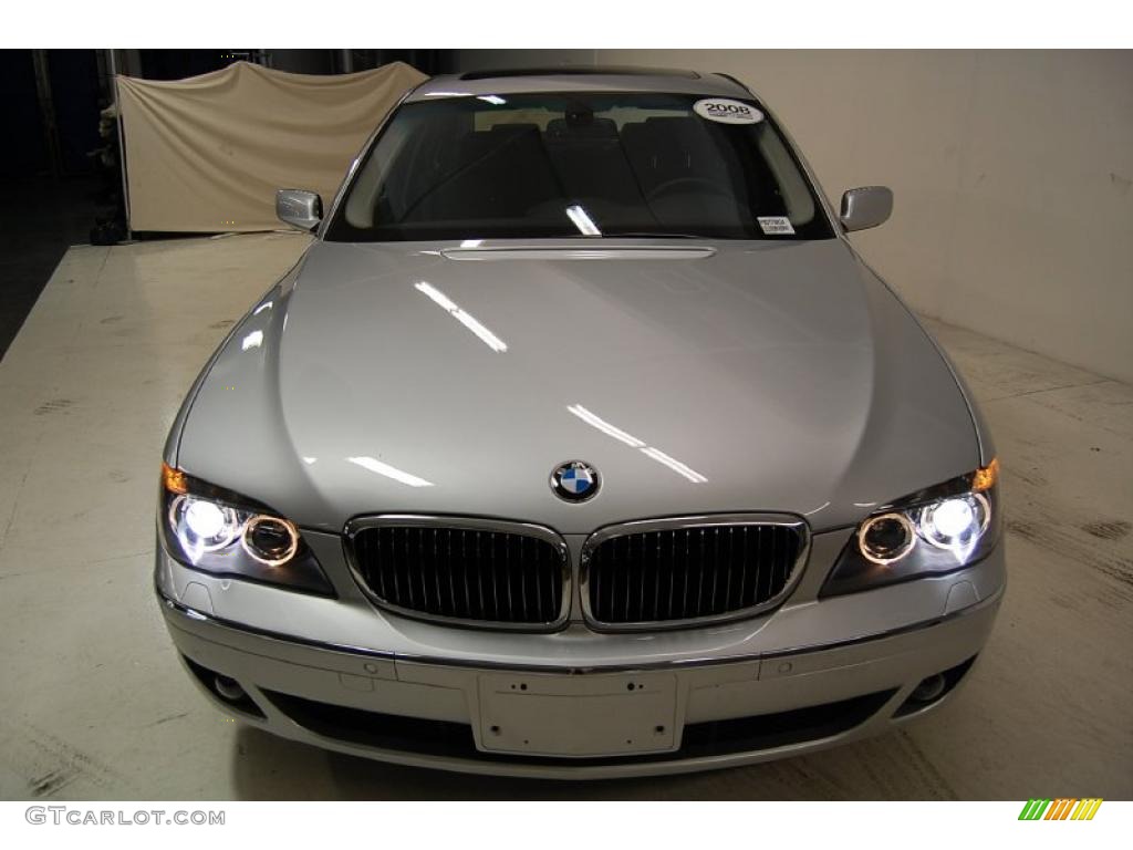 2008 7 Series 750Li Sedan - Titanium Silver Metallic / Black photo #5