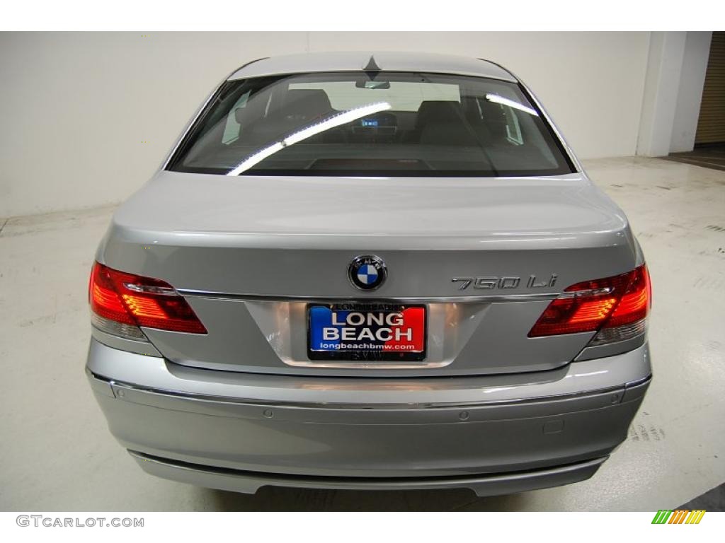 2008 7 Series 750Li Sedan - Titanium Silver Metallic / Black photo #7