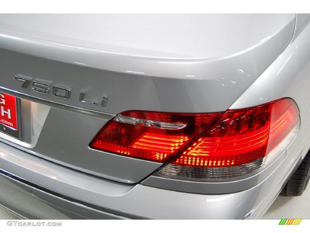 2008 7 Series 750Li Sedan - Titanium Silver Metallic / Black photo #8