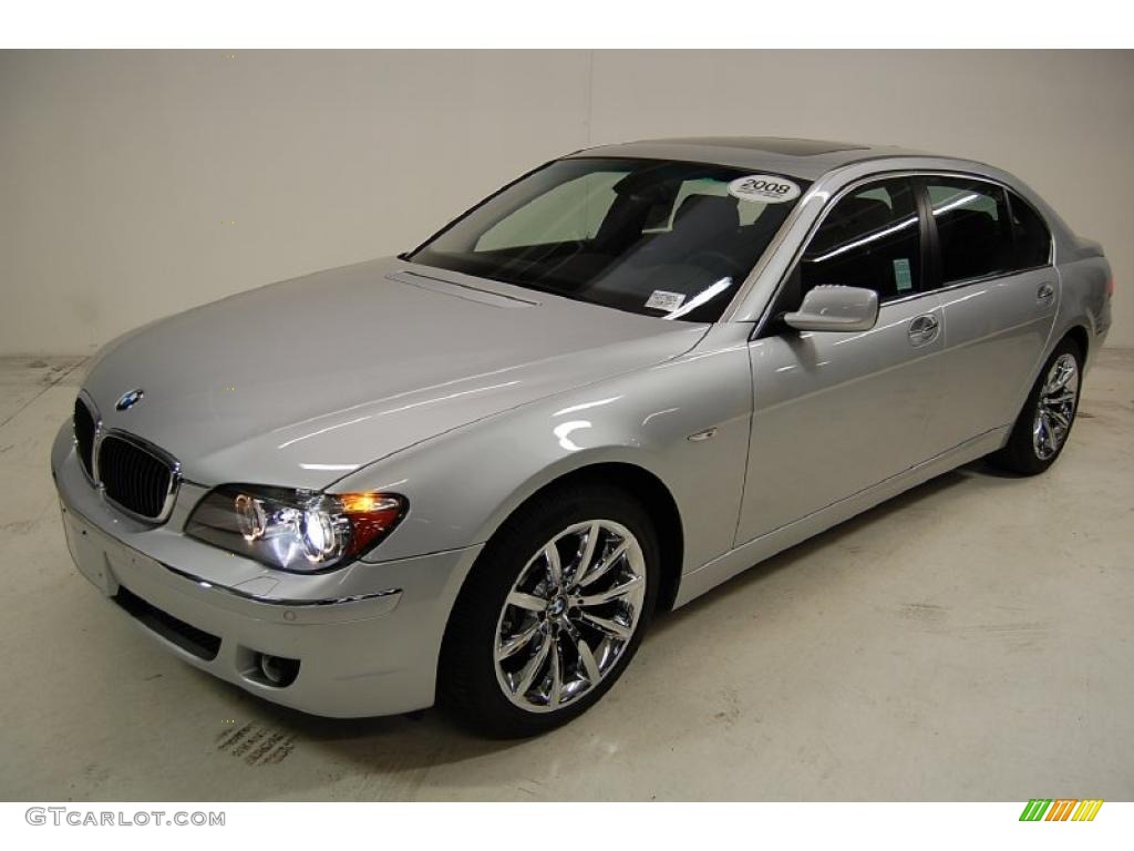 2008 7 Series 750Li Sedan - Titanium Silver Metallic / Black photo #10