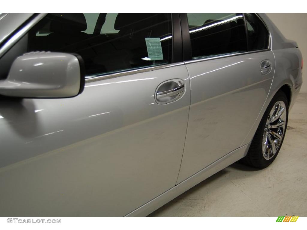 2008 7 Series 750Li Sedan - Titanium Silver Metallic / Black photo #13
