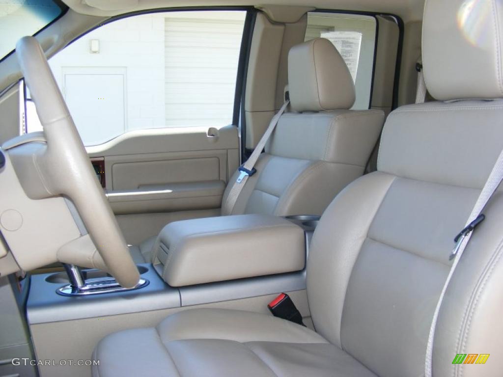 2007 F150 Lariat SuperCab 4x4 - Oxford White / Tan photo #16