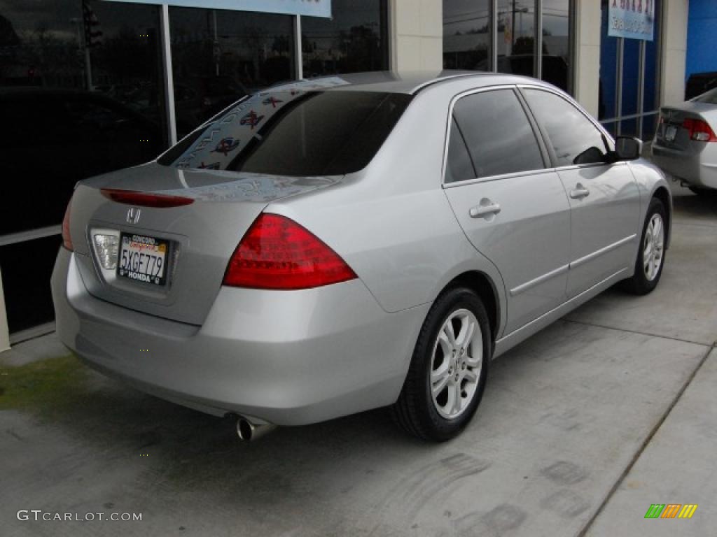 2007 Accord EX Sedan - Alabaster Silver Metallic / Black photo #3