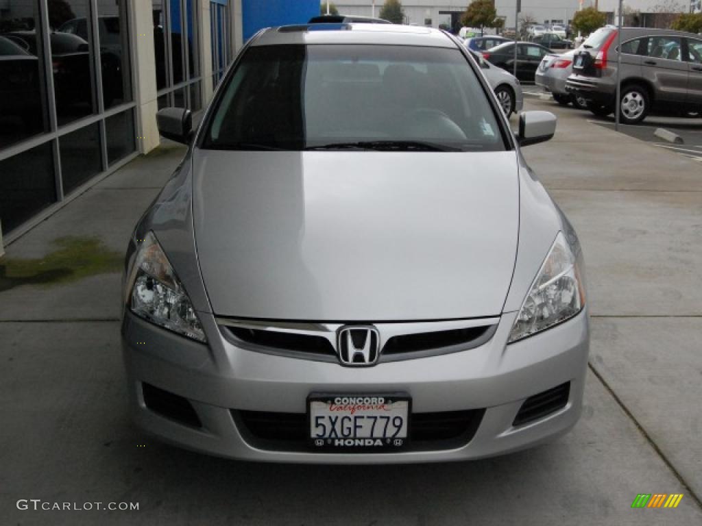 2007 Accord EX Sedan - Alabaster Silver Metallic / Black photo #8