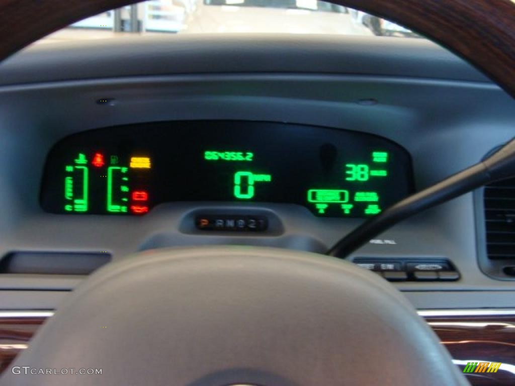 2004 Grand Marquis LS - Black Clearcoat / Light Flint photo #8