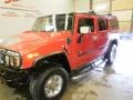 2004 Victory Red Hummer H2 SUV  photo #52