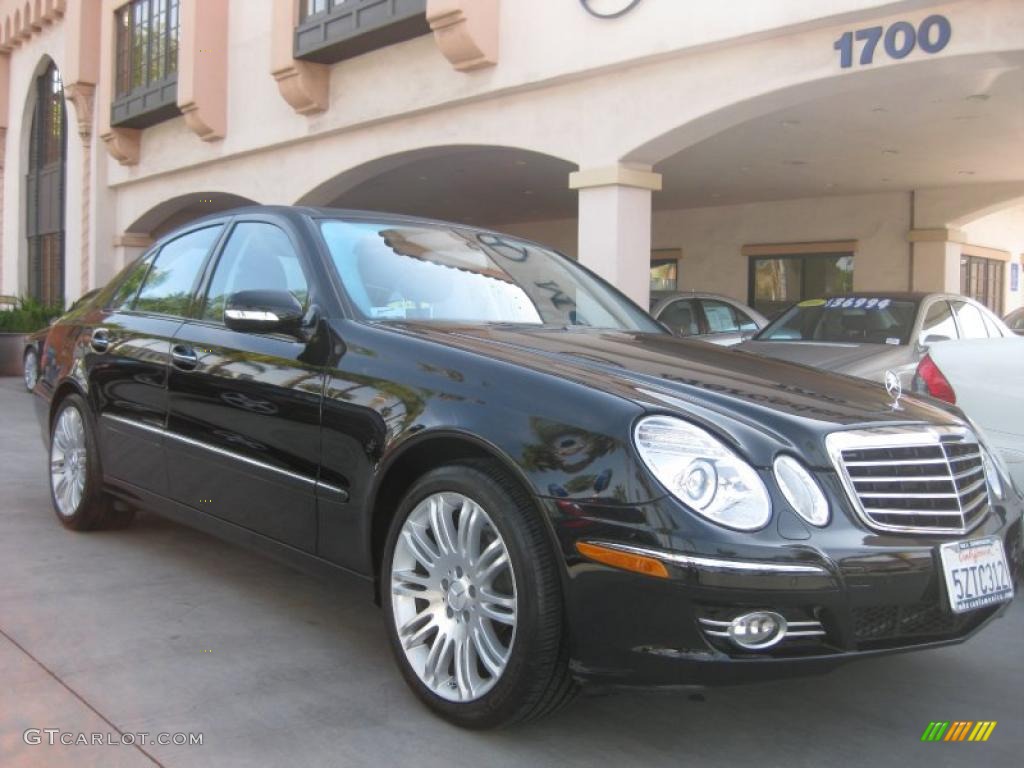 2007 E 550 Sedan - Black / Black photo #1