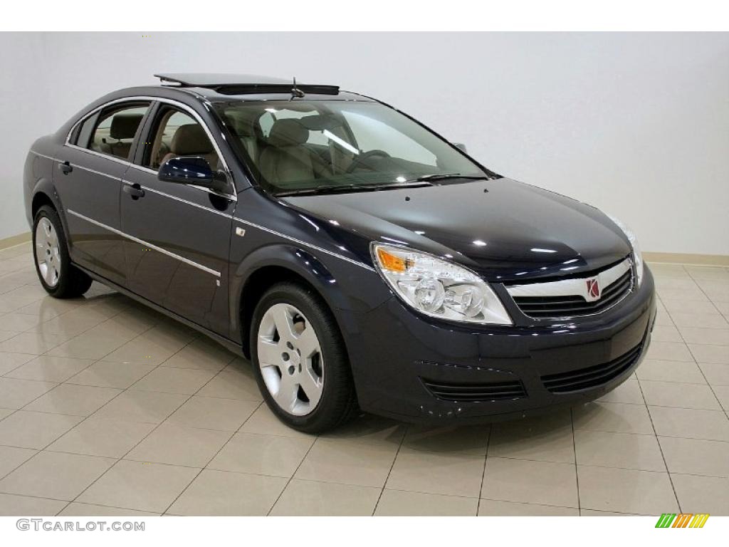 2007 Aura XE - Midnight Blue Metallic / Tan photo #1