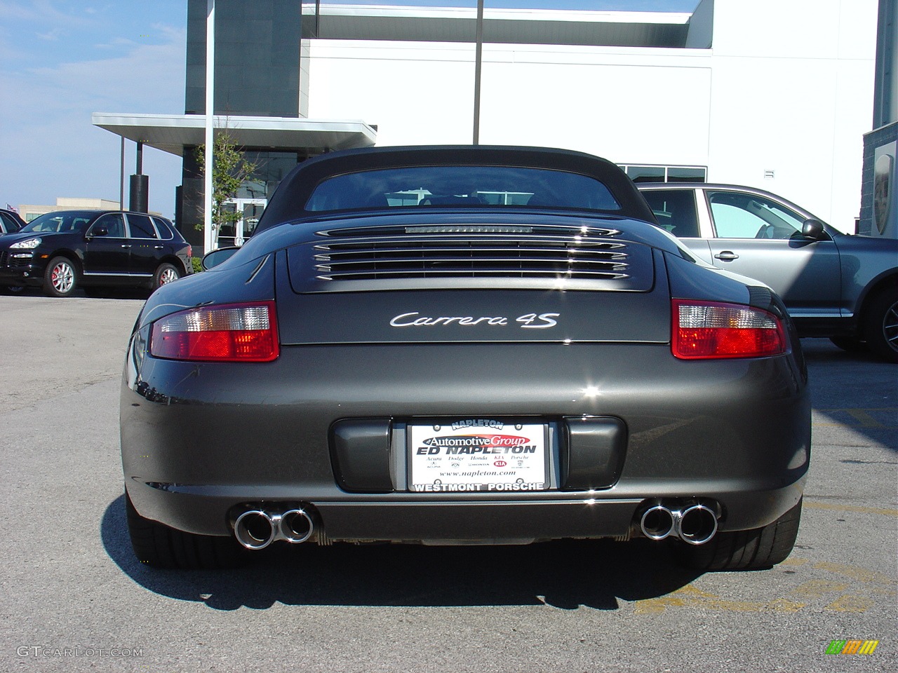 2008 911 Carrera 4S Cabriolet - Slate Grey Metallic / Black/Stone Grey photo #10