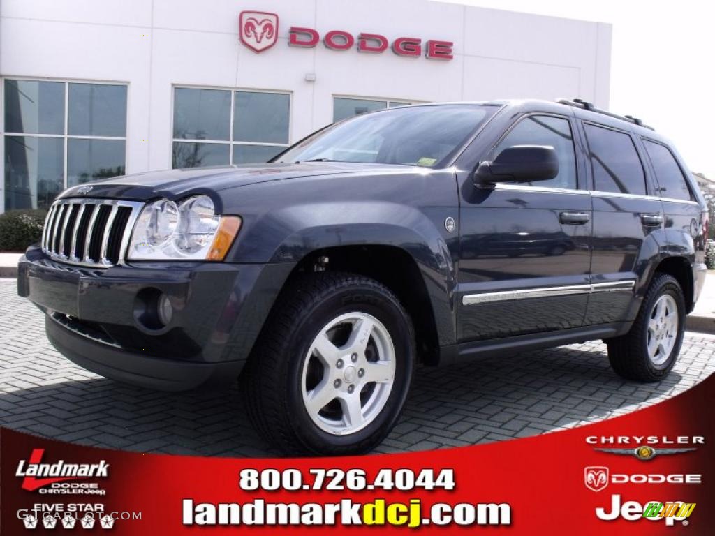 2007 Grand Cherokee Limited 4x4 - Steel Blue Metallic / Dark Khaki/Light Graystone photo #1