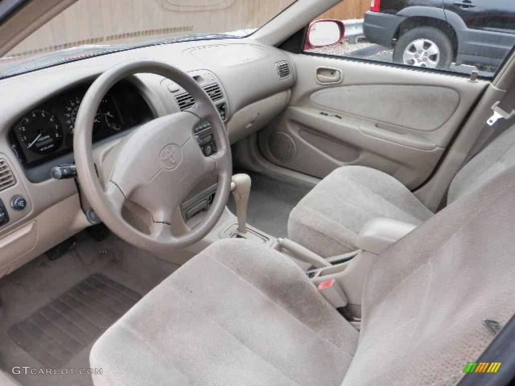 2001 Corolla LE - Impulse Red / Pebble Beige photo #12