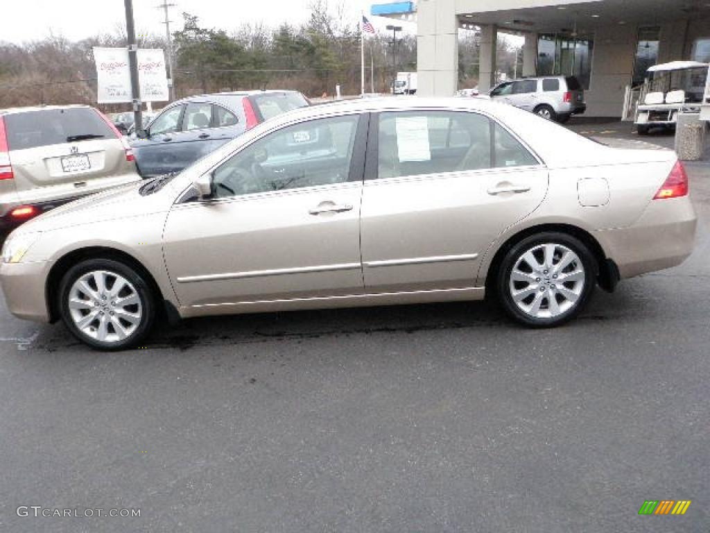 2007 Accord EX-L V6 Sedan - Desert Mist Metallic / Ivory photo #1