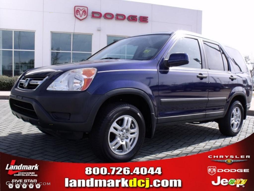 2003 CR-V EX 4WD - Eternal Blue Pearl / Black photo #1