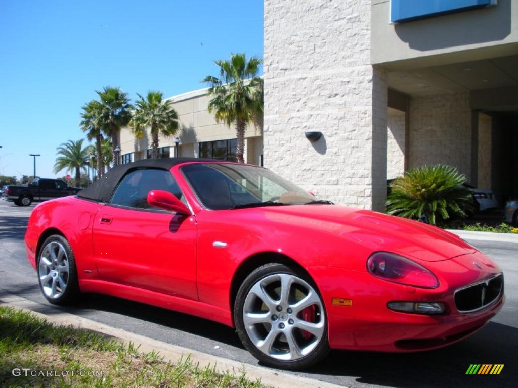 2002 Spyder Cambiocorsa - Rosso Mondiale (Bright Red) / Tabacco photo #4