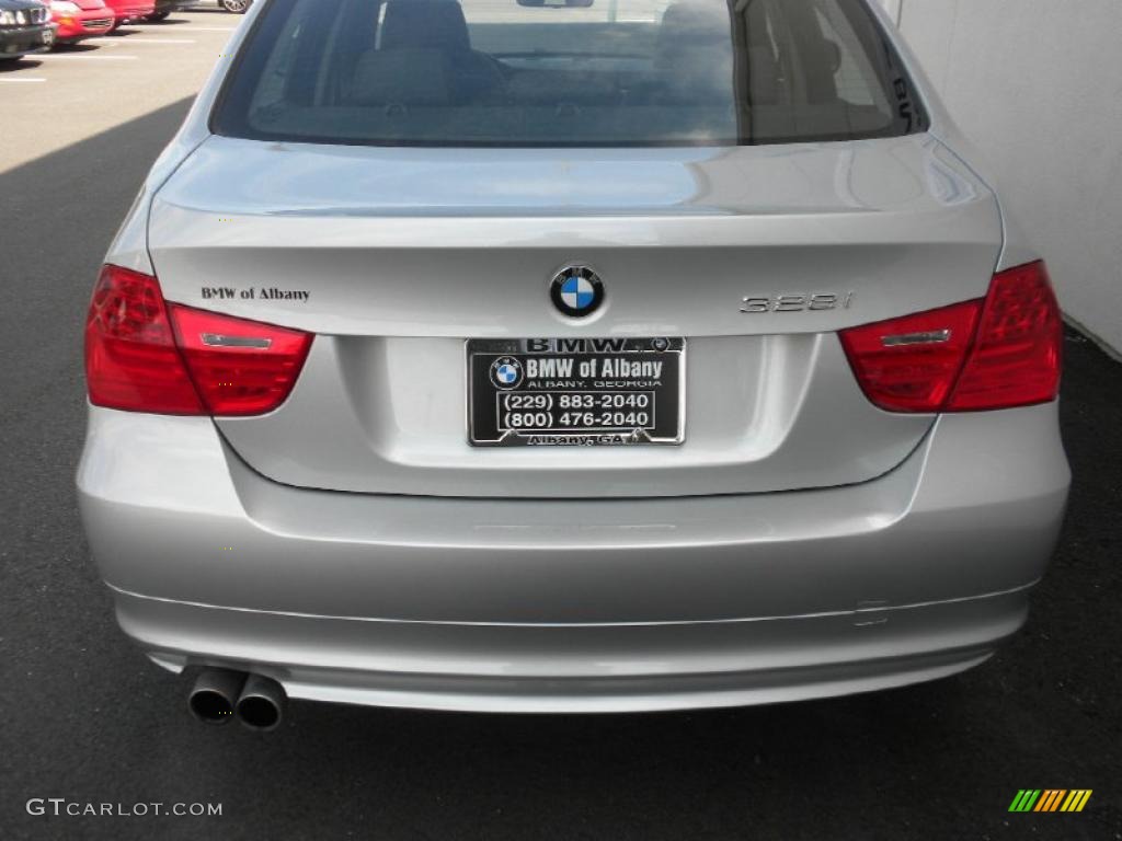 2009 3 Series 328i Sedan - Titanium Silver Metallic / Black photo #4