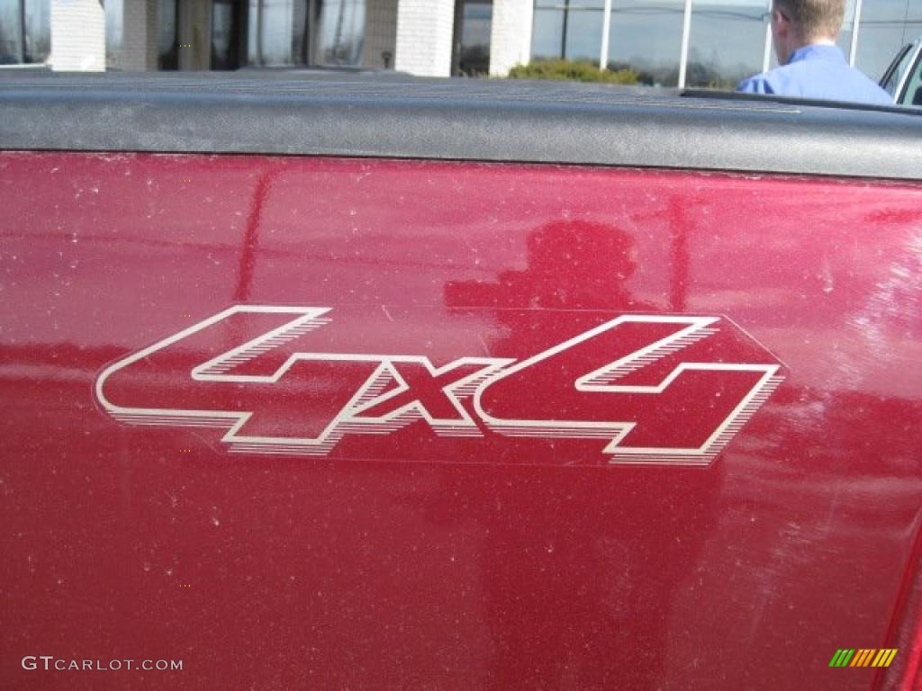 2006 F150 XLT SuperCrew 4x4 - Dark Toreador Red Metallic / Black/Medium Flint photo #14