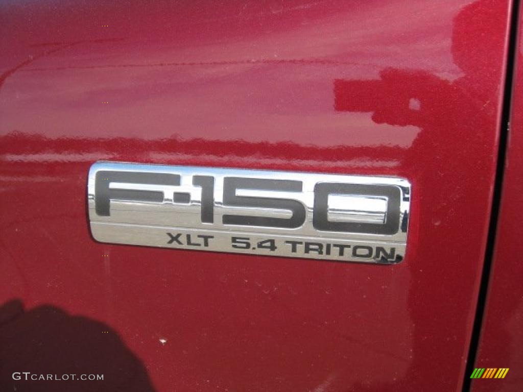 2006 F150 XLT SuperCrew 4x4 - Dark Toreador Red Metallic / Black/Medium Flint photo #21