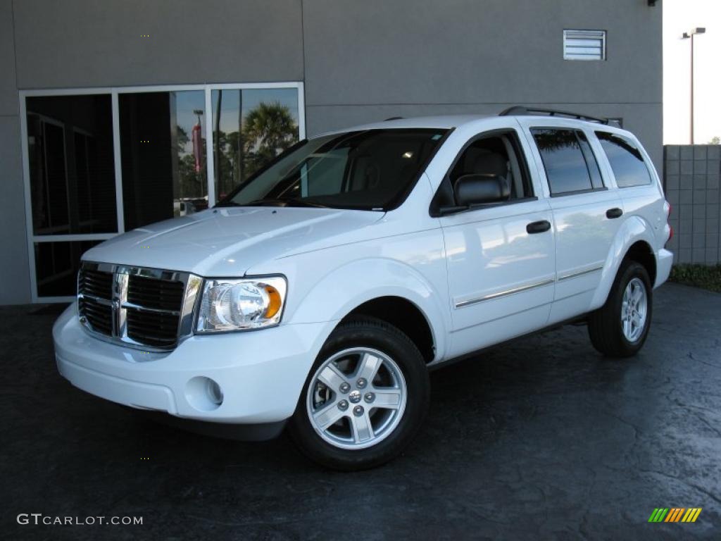 2009 Durango SLT - Bright White / Dark Slate Gray/Light Slate Gray photo #2