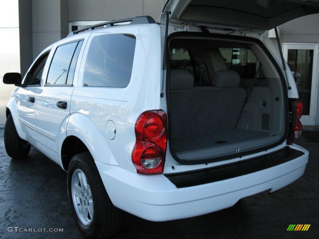 2009 Durango SLT - Bright White / Dark Slate Gray/Light Slate Gray photo #8