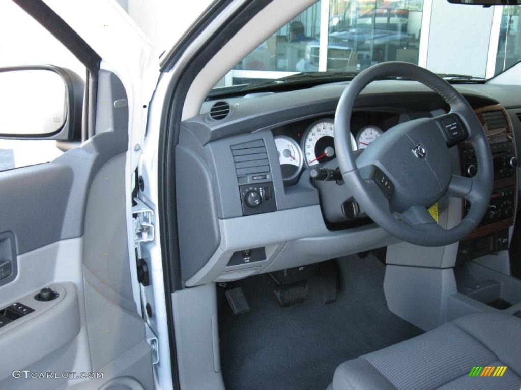 2009 Durango SLT - Bright White / Dark Slate Gray/Light Slate Gray photo #11
