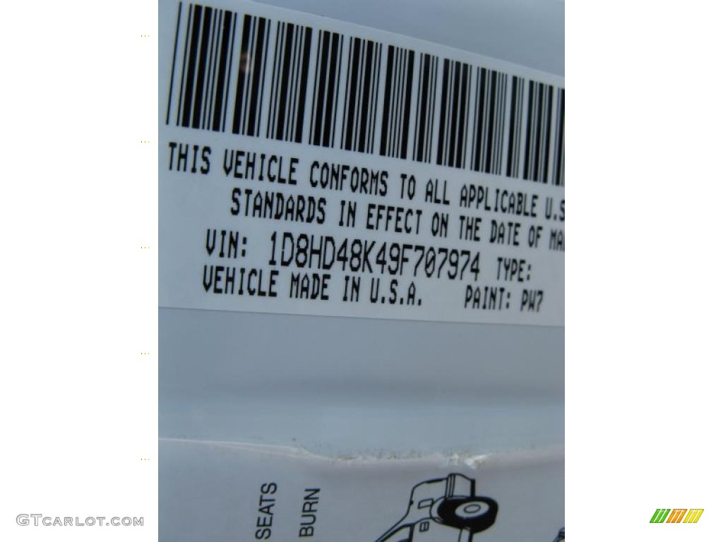 2009 Durango SLT - Bright White / Dark Slate Gray/Light Slate Gray photo #28