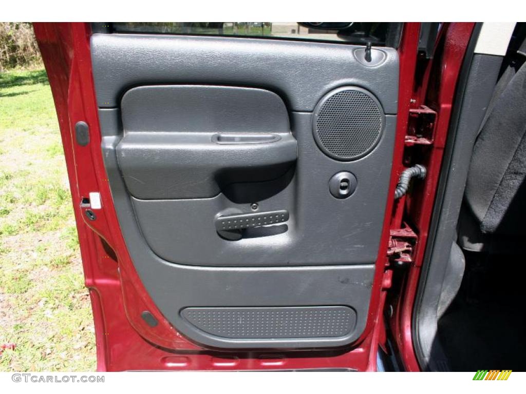 2003 Ram 1500 SLT Quad Cab 4x4 - Dark Garnet Red Pearl / Dark Slate Gray photo #35