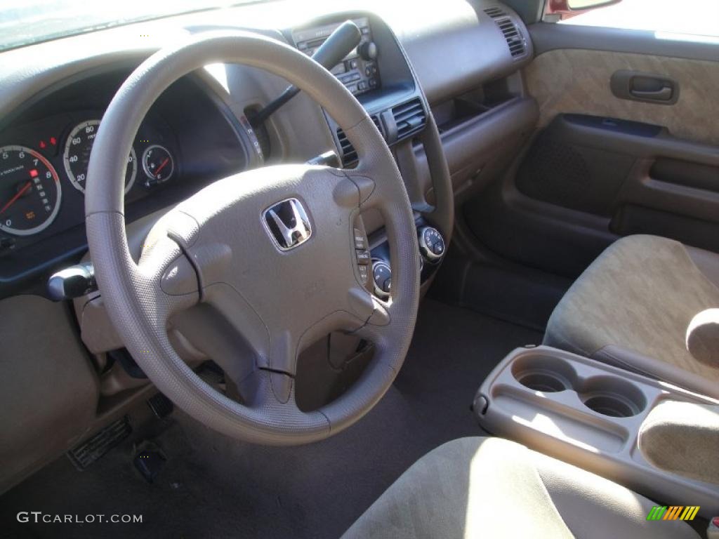 2002 CR-V EX 4WD - Chianti Red Pearl / Saddle photo #11