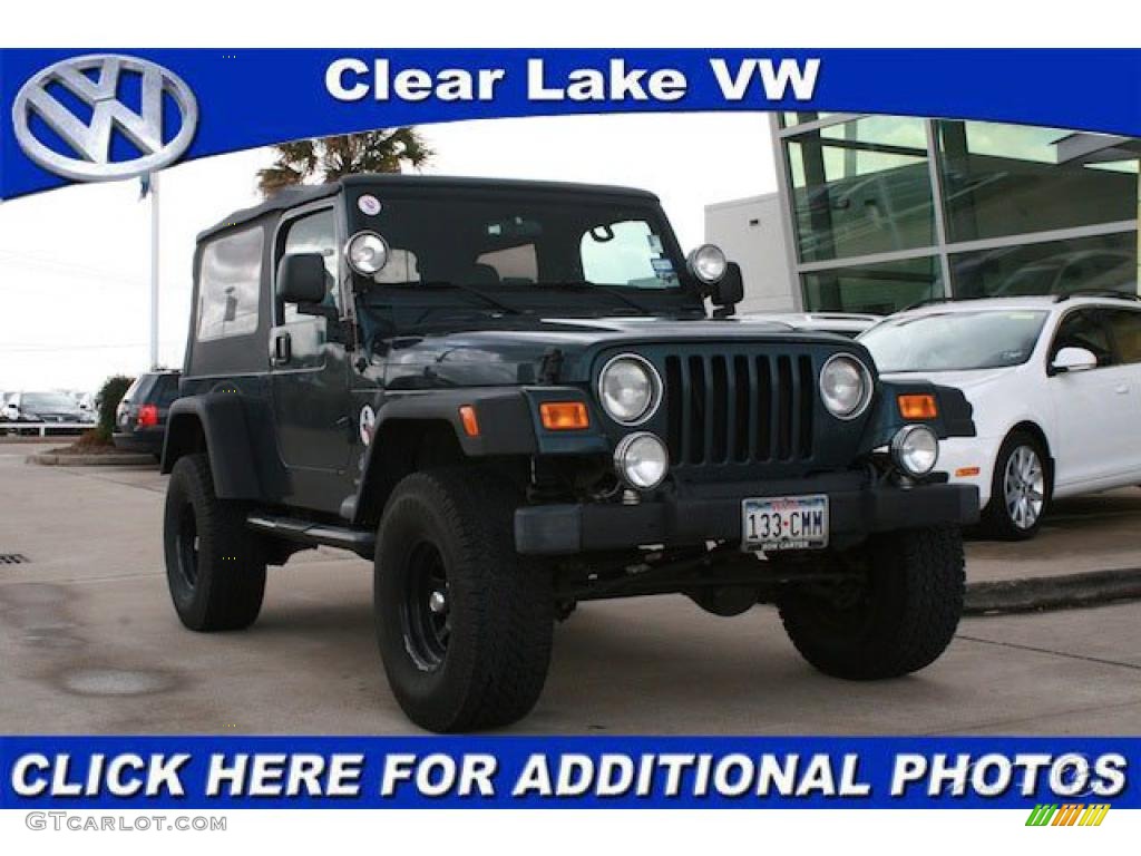 2005 Wrangler Unlimited 4x4 - Deep Beryl Green Pearl / Dark Slate Gray photo #1