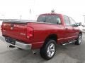 2007 Flame Red Dodge Ram 1500 Big Horn Edition Quad Cab 4x4  photo #3