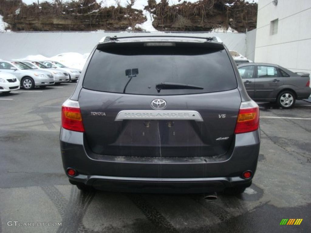 2008 Highlander Limited 4WD - Magnetic Gray Metallic / Ash Gray photo #3